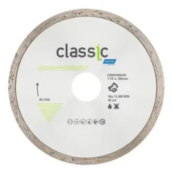 Disco de corte continuo 110x20mm ceramica e porcelanato