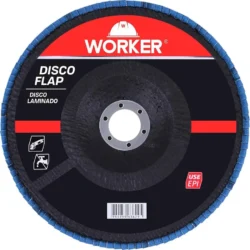 Disco Flap Reto Inox 7"x7/8" Grão 80 8500rpm